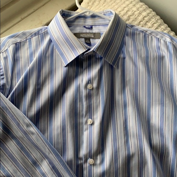 Kenneth Cole dress shirt 17/34-35 slim fit - Picture 2 of 3